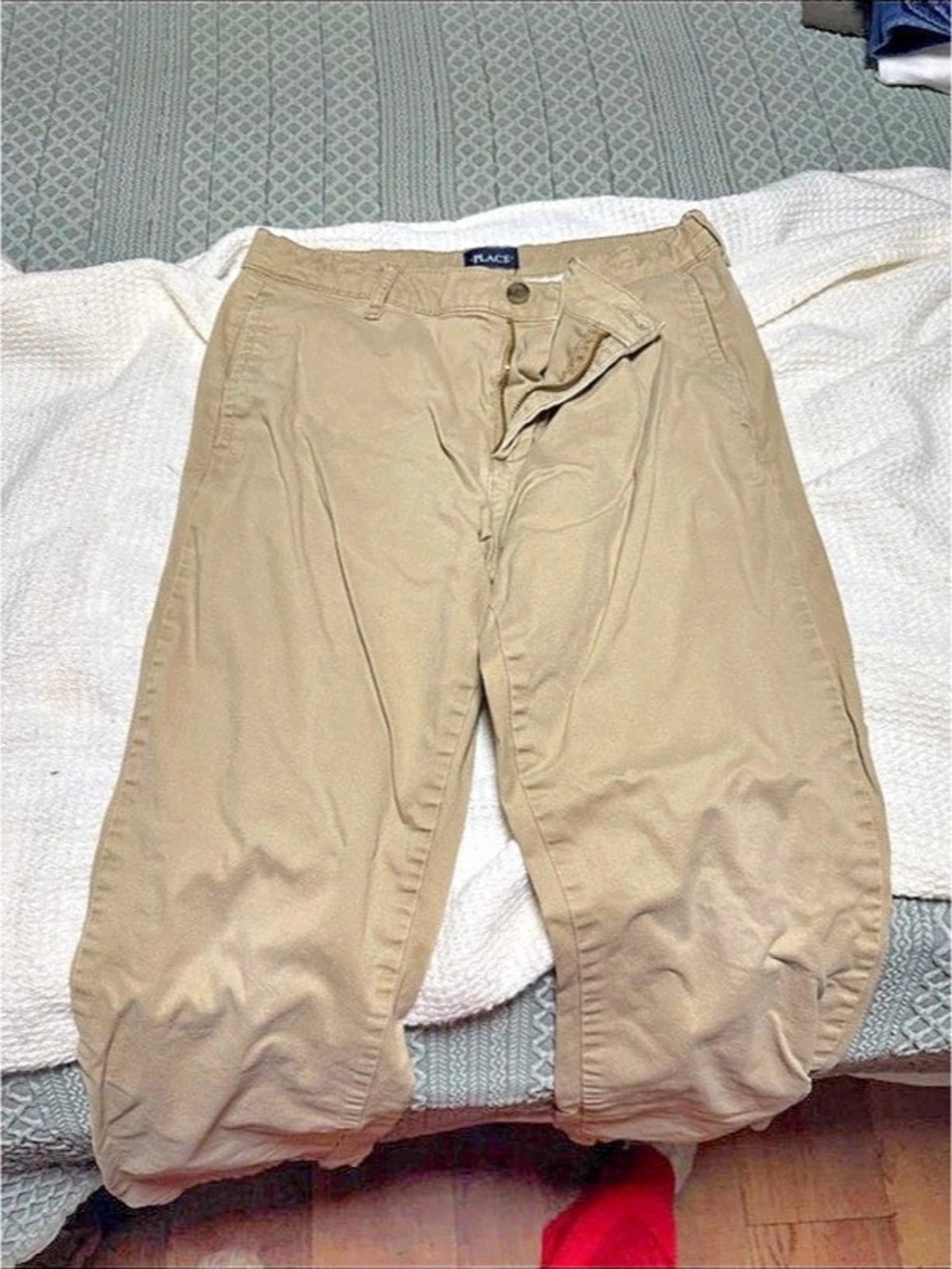 PLACE Cropped Pants in Beige Size 12